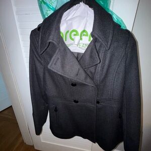 Michael Kors Charcoal Pea Coat